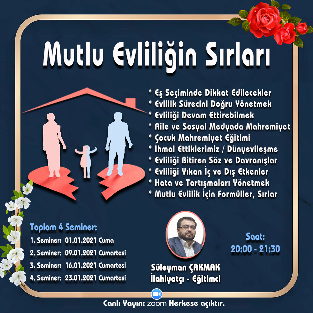 Mutlu Evliliğin Sırları (4 Seminer)